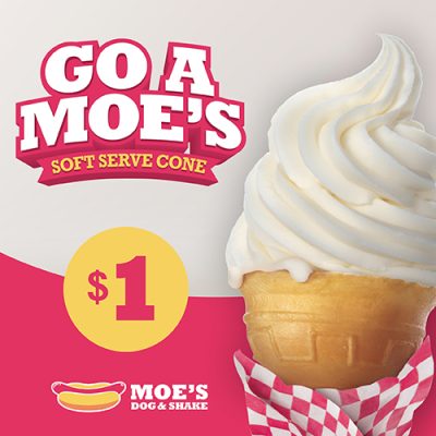 $1 Soft Serve - Moe's